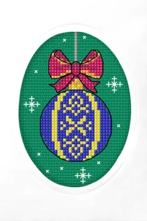 Best Seller Christmas Ball Cross Stitch Christmas Card Kit by Orchidea