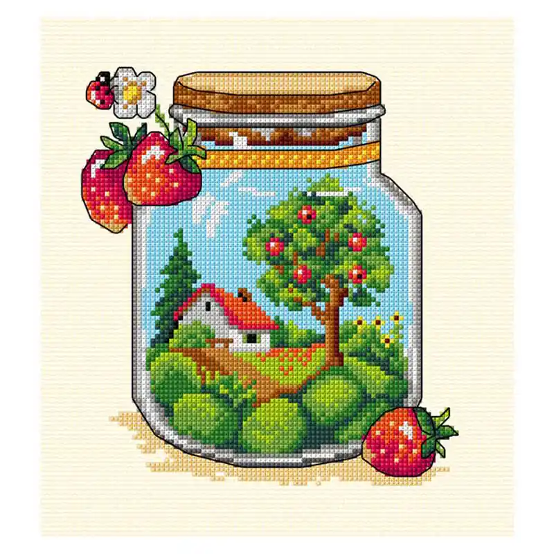 Order Now Summer Jar Cross Stitch Kit by Orchidea