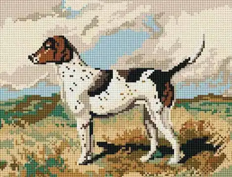 Handmade Foxhound Tapestry Kit by Brigantia Needlework
