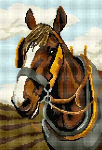 Luxury Shire Horse Tapestry Kit by Brigantia Needlework