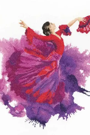 Limited Edition Flamenco Cross Stitch Kit by Heritage Crafts