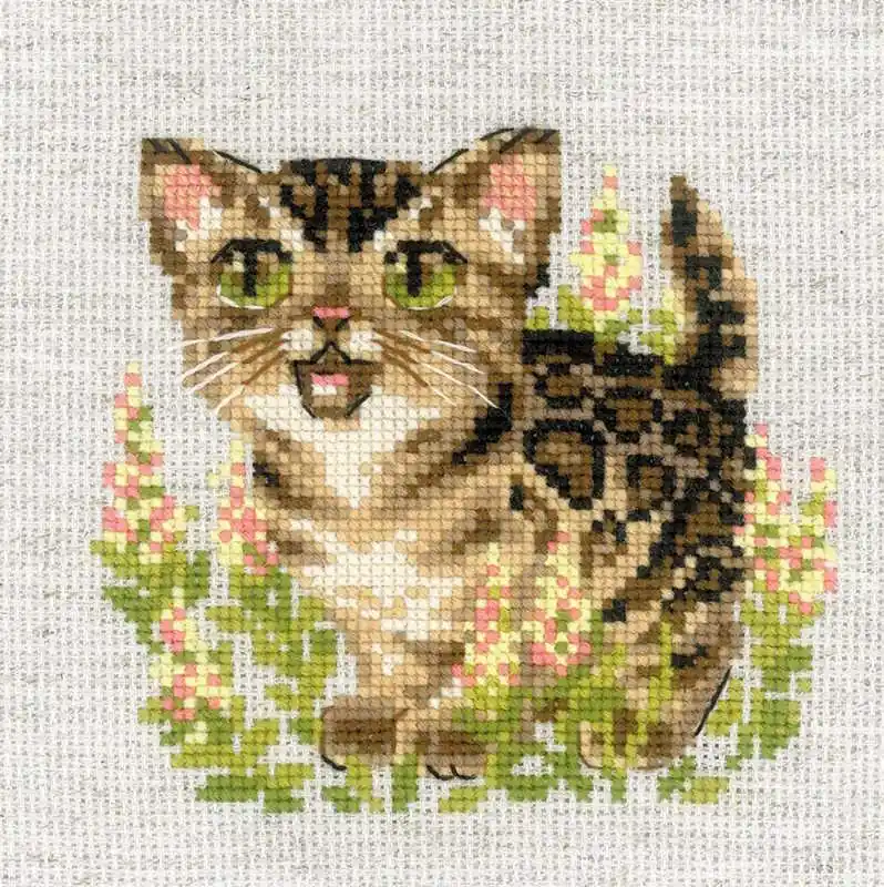 Special Discount Bengal Kitten Cross Stitch Kit By RIOLIS
