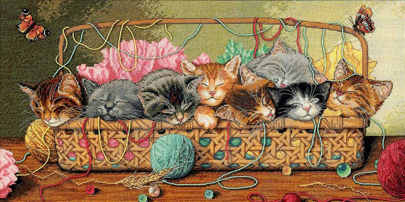 Worldwide Shipping Kitty Litter Cross Stitch Kit by Dimensions