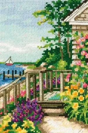 Best Choice Bayside Cottage Cross Stitch Kit by Dimensions