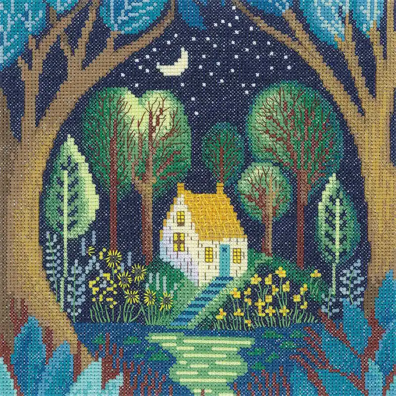 Verdant Canopy Cross Stitch Kit by Heritage Crafts Wholesale
