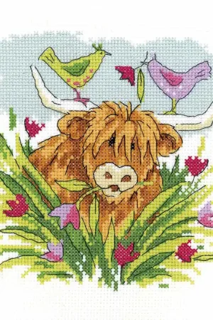 Tulip Cross Stitch Kit by Heritage Crafts Flash Sale