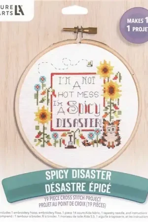 Spicy Disaster Cross Stitch Kit By Leisure Arts Factory Price