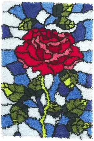 Rose Latch Hook Kit By Leisure Arts Holiday Sale