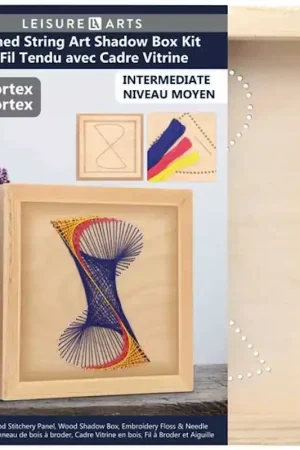 Vortex Shadow Box Wood Stitchery Kit By Leisure Arts Money Back Guarantee