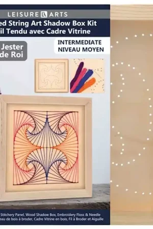 In Demand Royal Jester Shadow Box Wood Stitchery Kit By Leisure Arts