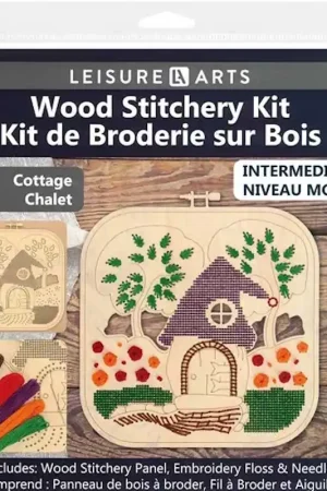 Cottage Wood Stitchery Kit By Leisure Arts Free Returns