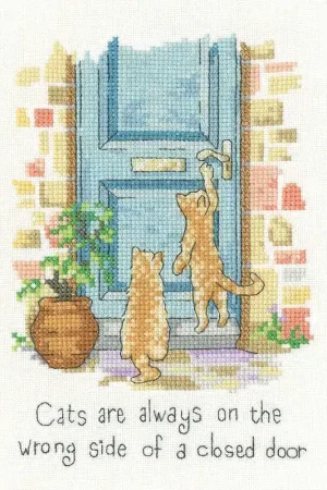 Hot Picks The Wrong Side Cross Stitch Kit by Heritage Crafts