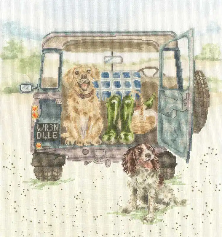 Authentic Paws for a Picnic Cross Stitch Kit By Bothy Threads