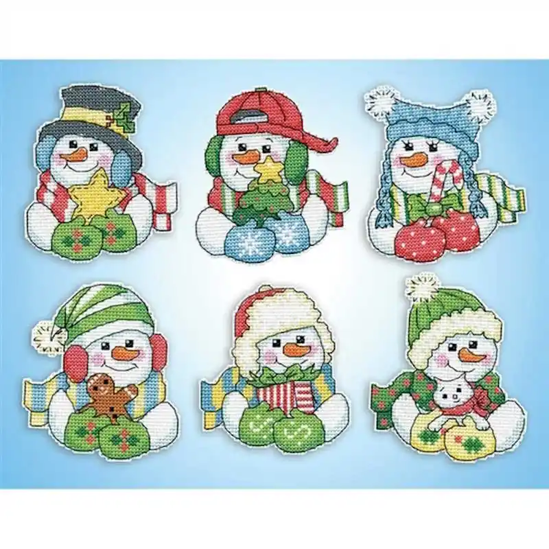 Snowman Hugs Cross Stitch Kit by Design Works Warranty Included