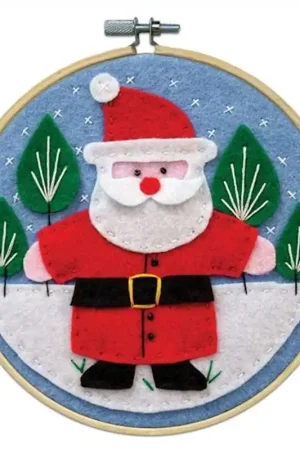Affordable Santa Christmas Felt Kit by Design Works