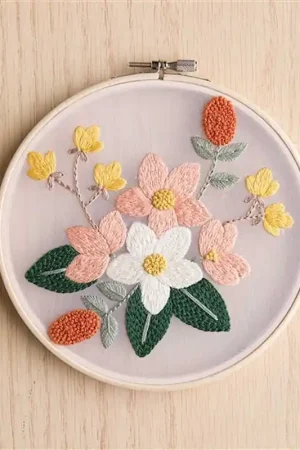 Secure Checkout Organza Magnolias Embroidery Kit By Leisure Arts