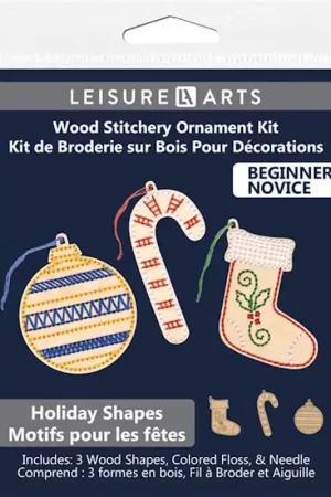 Original Christmas Wood Stitchery Kit By Leisure Arts