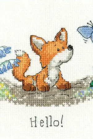Affordable Hello Cross Stitch Kit by Heritage Crafts