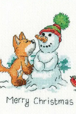 Merry Christmas Cross Stitch Kit by Heritage Crafts Factory Price