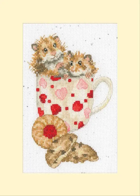 Special Offer Hammy Anniversary Cross Stitch Card Kit by Bothy Threads