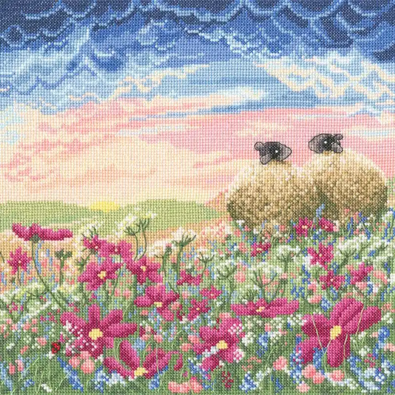 Ladybird in the Meadow Lucy Pittaway Cross Stitch Kit By Bothy Threads Super Sale