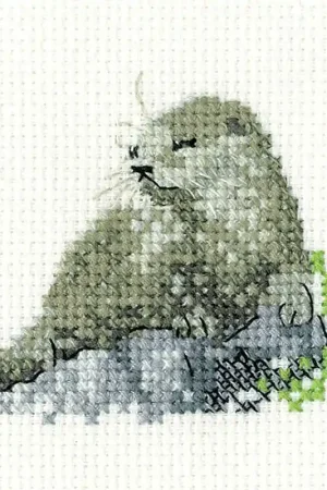 Otter Cross Stitch Kit by Heritage Crafts Today Only