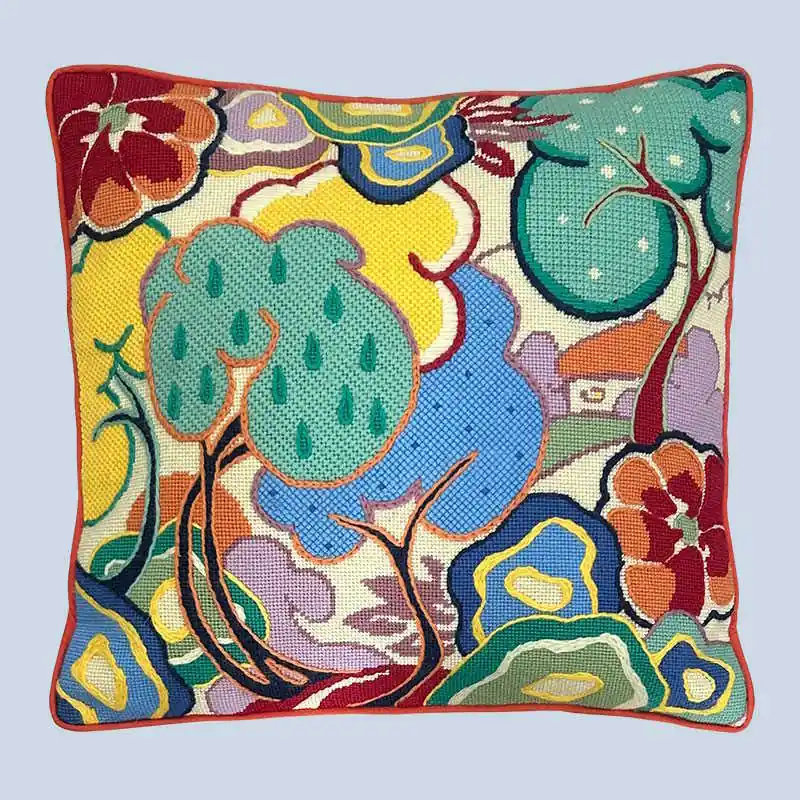 One Day Deal Clarice Cliffe Fantasque Tapestry Needlepoint Kit by Glorafilia