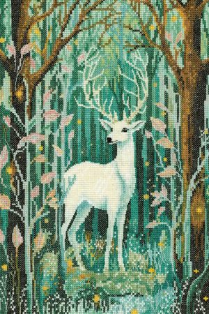 White Hart Cross Stitch Kit by Heritage Crafts Shop Now