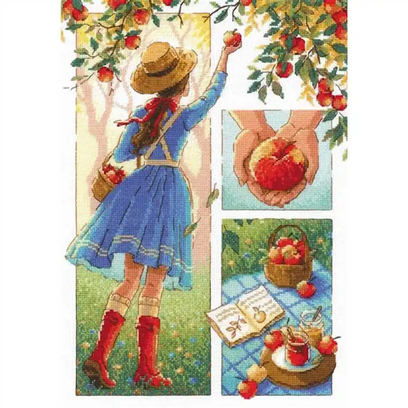 Apple Day Cross Stitch Kit By RIOLIS Must Have