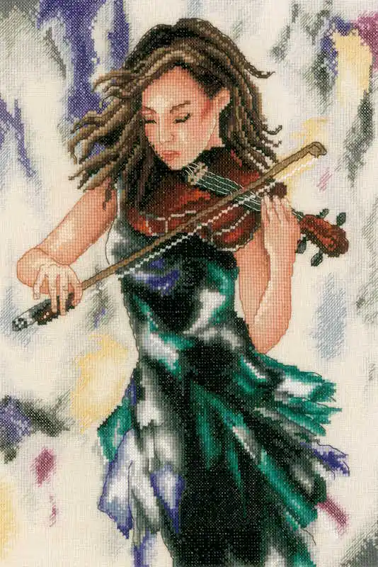 Order Now Relax to the Music Cross Stitch Kit By Lanarte