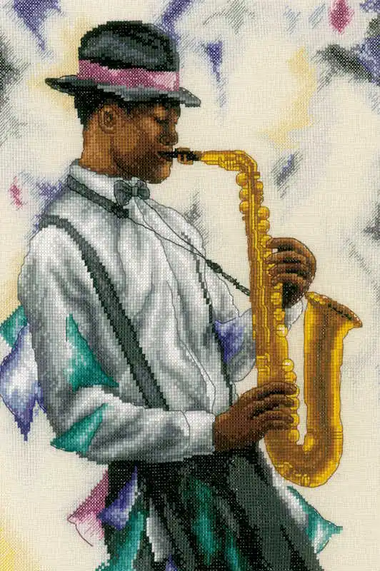Free Shipping Swing to the Music Cross Stitch Kit By Lanarte