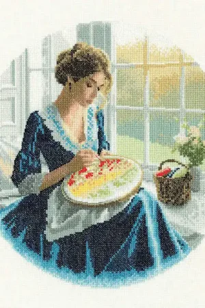 Annabel Cross Stitch Kit by Heritage Crafts Instant Buy