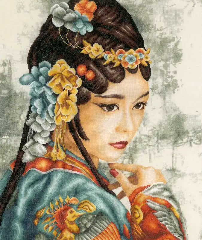 Time-Limited Phoenix Thoughts Cross Stitch Kit By Lanarte