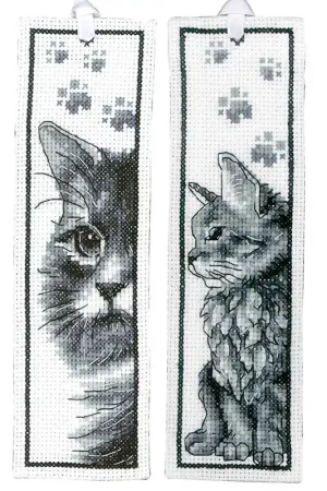 Cats Bookmark Cross Stitch Kit By Vervaco Best Choice
