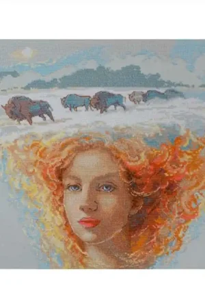 Crafted Mother Nature Earth Cross Stitch Kit By Aine