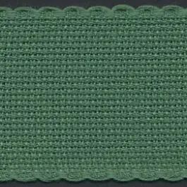 2in / 5cm Christmas Green Aida Band - 1m Certified