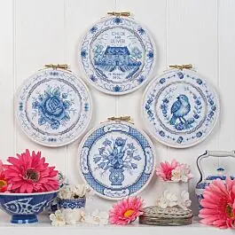 Cross Stitcher Project Pack - Issue 412 - Something Blue...Full Pack with Hoops Luxury