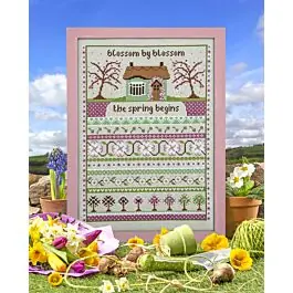 Wholesale Cross Stitcher Project Pack - Issue 395 - Blossom Cottage on Aida