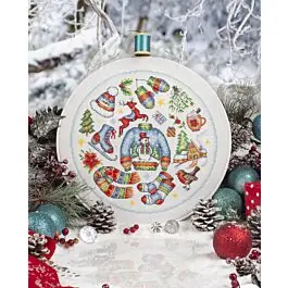 Worldwide Shipping Cross Stitcher Project Pack - issue 390 - Magic of Chirstmas - With Hoop
