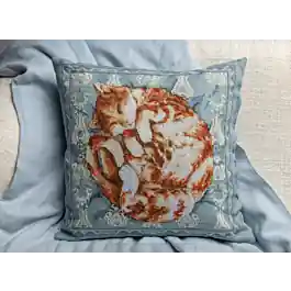 Cross Stitcher Project Pack - Curled Up Cat - XST367 Limited Offer