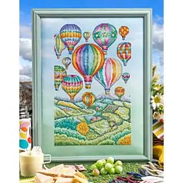 Cross Stitcher Project Pack - Beautiful Balloons Meadow View - XST355 Today Only
