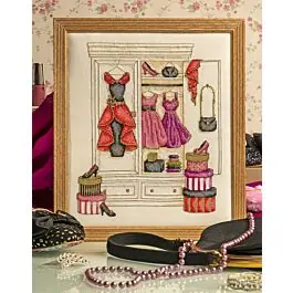 Cheap Cross Stitcher Project Pack - Retro Wardrobe XST347