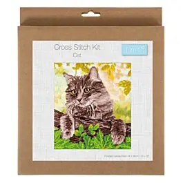 Trimits Cross Stitch Kit - Cat Free Delivery