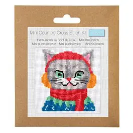 Editor’s Pick Cat Ear Muffs Cross Stitch Kit