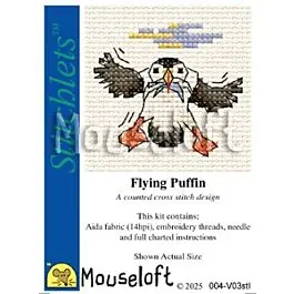 Mouseloft Stitchlet Flying Puffin New Release