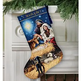 Special Offer Dimensions Holy Night Stocking Kit - D70-08838 Cross Stitch Kit