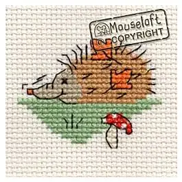 Mouseloft Snuffling Hedgehog Cross Stitch Kit - 004-B02stl Place Order
