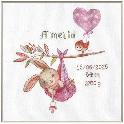 Buy Online Girl Birth Sampler by Aine