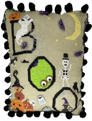 Luxury Midnight Boo! by Praiseworthy Stitches
