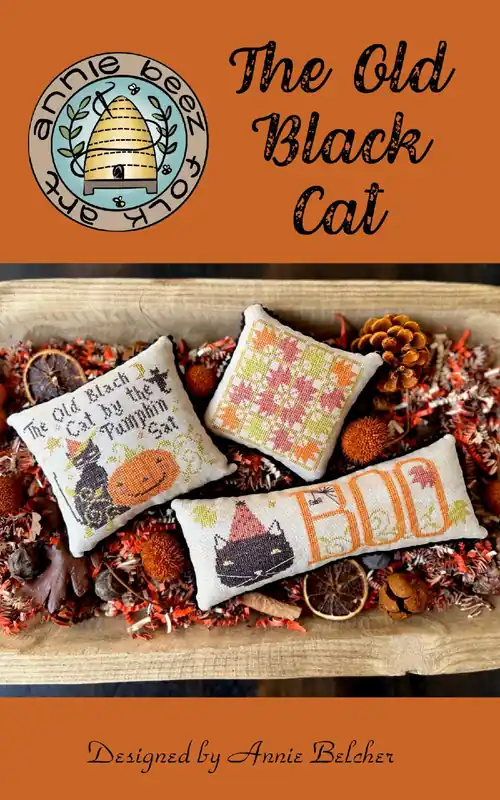 Limited Time The Old Black Cat by Annie Beez Folk Art